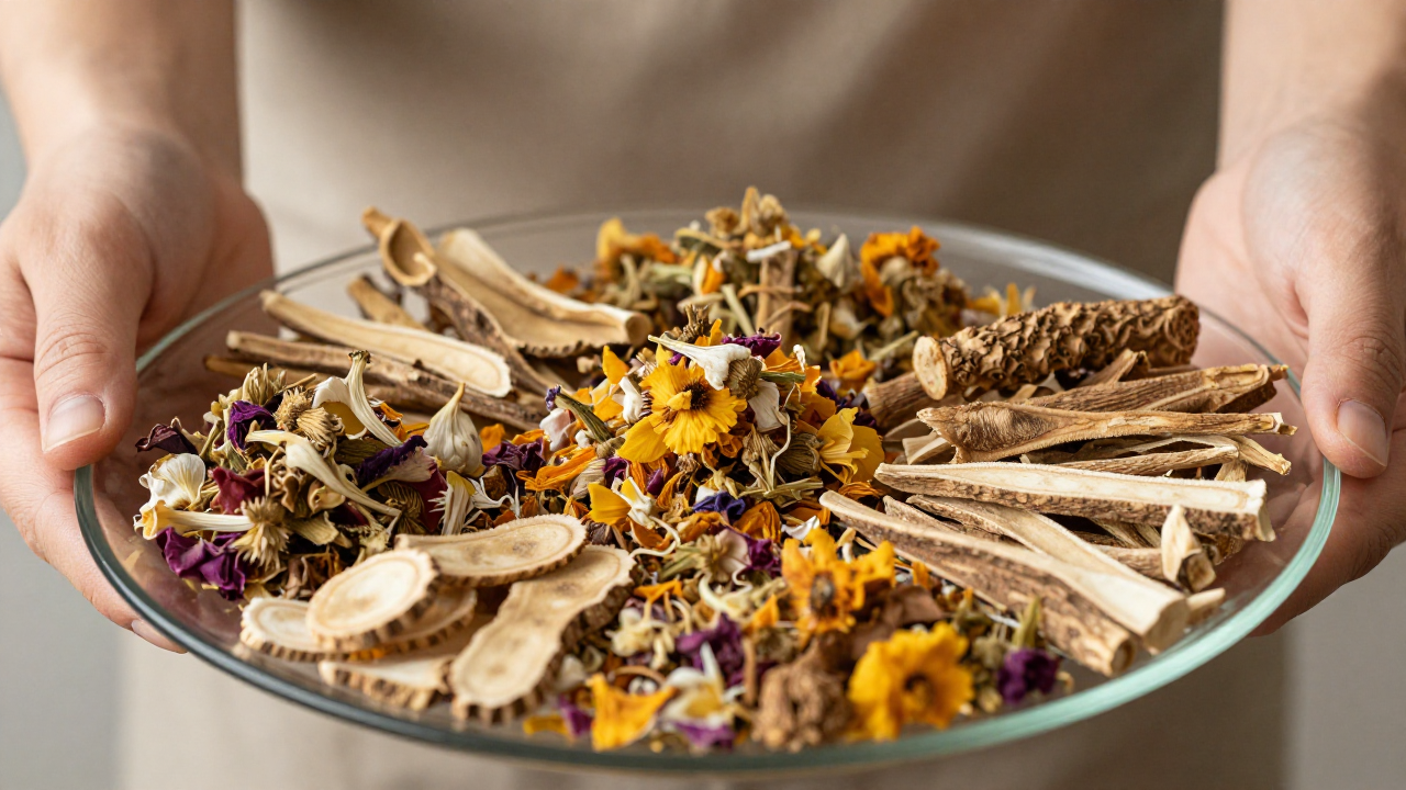 can you resteep herbal tea bags scene with dried flower blend, root pieces, glass dish